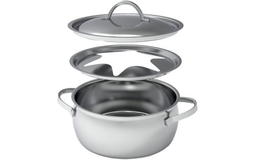 Kisag - Fleischfondue-Caquelon, 20CM/2.7L, Chrom