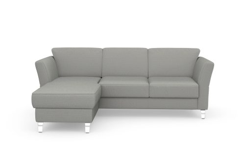 SIT&MORE, sit&more Ecksofa »Visby V«, wahlweise mit Bettfunktion und Bettkasten, frei im Raum stellbar, mit Federkern, auch erhältlich in dem besonders leicht mit Wasser zu reinigendem "Soft clean" Bezug