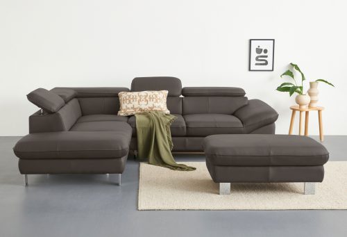 COTTA Ecksofa »Driver«, mit Kopfteilverstellung, wahlweise mit Bettfunktion