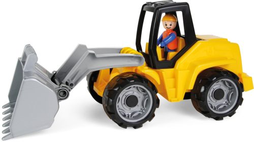 LENA® 04412EC - Truxx, Schaufellader mit Spielfigur, gelb, L/B/H 36x15x18 cm