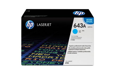 HP, HP Toner-Modul 643A cyan Q5951A Color LaserJet 4700 10'000 S.