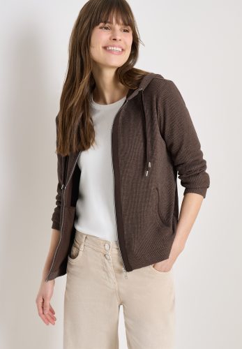 cecil, Langarm Jacke mit Kapuze und Taschen
