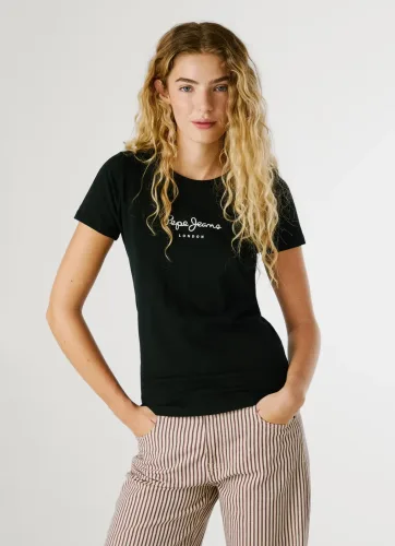 Pepe Jeans London - T-Shirt, kurzarm, für Damen, Black, Größe S