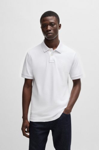 BOSS ORANGE - Poloshirt, kurzarm, für Herren, Weiss, Größe S