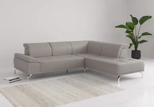 home affaire, Home affaire Ecksofa "Caluna" Inkl.Sitztiefenverstellung, wahlweise mit Kopf- und Armteilverstellung