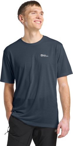 Jack Wolfskin, Jack Wolfskin - T-Shirt, für Herren, Dunkelblau, Größe S