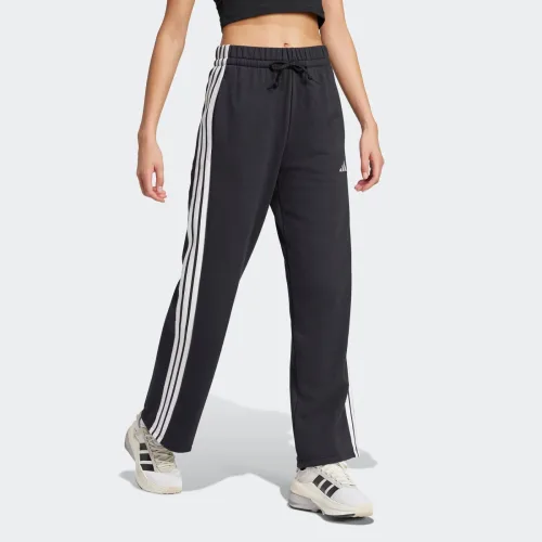 Adidas Sportswear, adidas Sportswear Sporthose "ESSENTIALS 3-STREIFEN OPEN HEM FRENCH TERRY" Reguläre Passform, aus weichem French Terry