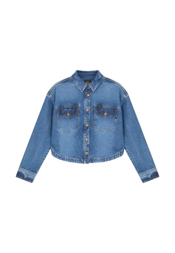 Lee, Lee Jeansbluse "Lee Jeanshemd Flap Pocket"