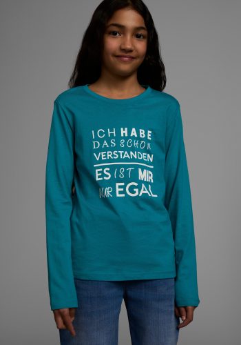 KIDSWORLD, KIDSWORLD Langarmshirt »Ich hab das schon verstanden - es ist mir nur egal«