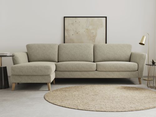 Home affaire Ecksofa »Marseille«, Massivholzbeine aus Eiche, In verschieden Bezügen und Farbvarianten
