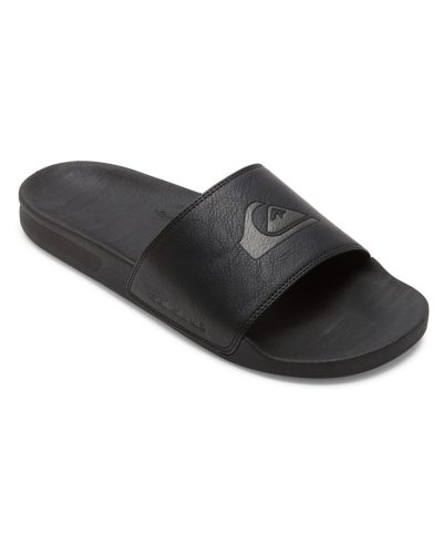 Quiksilver Rivi Nubuck Herren Slipper Schwarz, Herren, Größe: 44