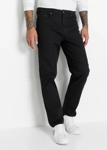 bonprix, bonprix Classic Fit Stretch-Hose, Straightschwarz 62Herren