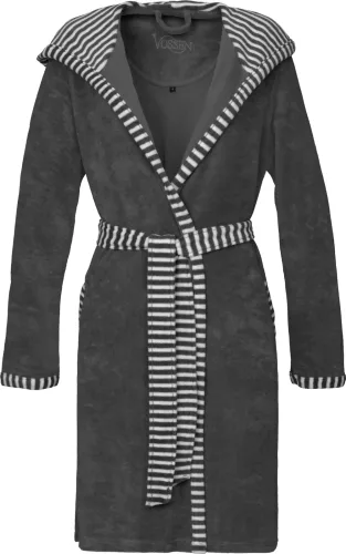 VOSSEN - Juno Bademantel, für Damen, Gewittergrau, Größe M
