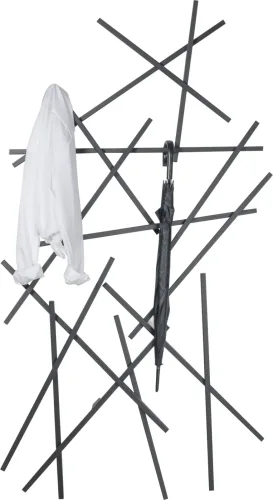 Spinder Design, Spinder Design Garderobe Hesta Schwarz Stahl 184 cm - Garderobe