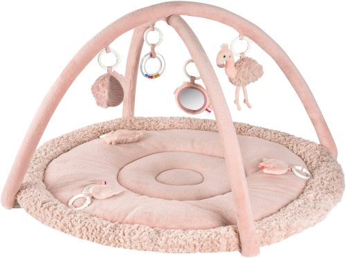 Fehn, Fehn Spielbogen »Lazy, Crazy & Pink, Flamingo, 3-D-Activity-Decke«, mit 5 abnehmbaren Spielzeugen