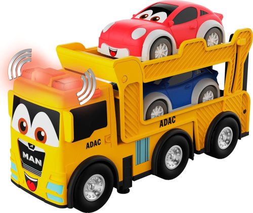 Happy People Spielzeug-Auto »ADAC MAN Autotransporter« inklusive 2 Autos; mit Licht- und Soundeffekt