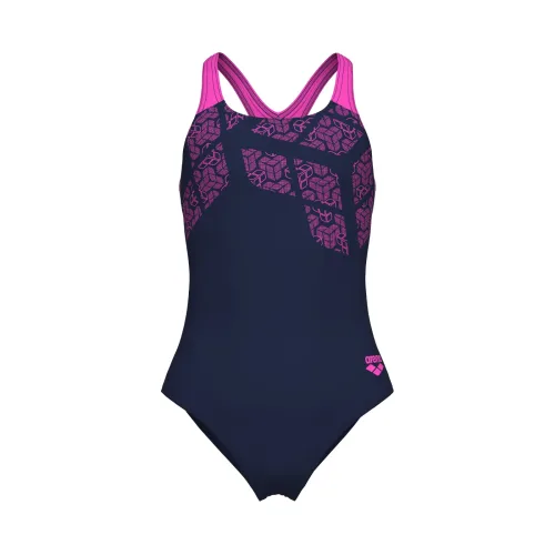 arena, Arena G Arena Kikko Swimsuit Swim Pro Back Badeanzug Mädchen, blau, Grösse: 164