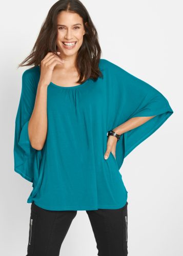 bonprix T-Shirt locker geschnittenes Fledermausshirt, mit Rundhalsausschnitt