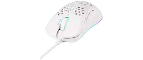 DELTACO, DELTACO Lightweight Gaming Mouse,RGB GAM-108-W White, WM75