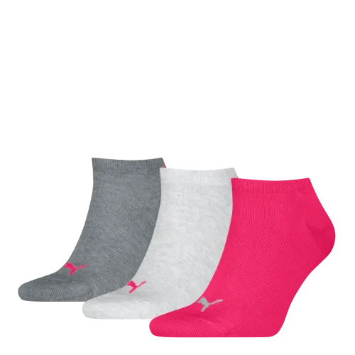 Puma - Socken  3er Pack Stretch-Sneaker Plain 3P, für Herren, Pink Teal, Größe 39-42