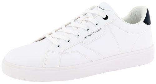 TOM TAILOR Sneaker, Kontrastbesatz an der Ferse, Freizeitschuh, Halbschuh, Schnürschuh