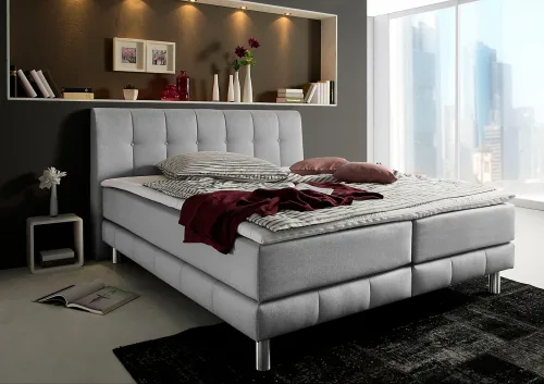home affaire, Home affaire Boxspringbett "Cafone" inkl. Topper, 5 Breiten, 3 Matratzenarten und 3 Härtegraden wählbar