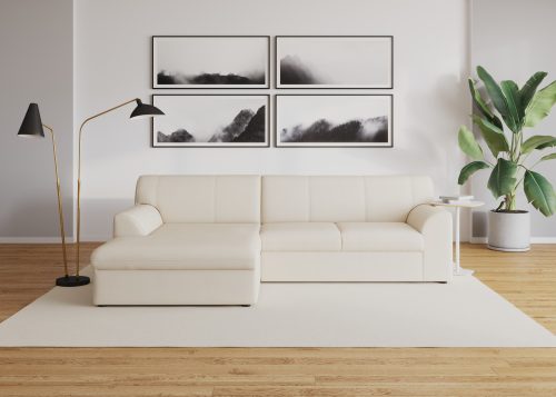 DOMO collection Ecksofa »Topper«, mit Recamiere, wahlweise mit Schlaffunktion