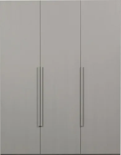 mutoni, mutoni - Schrank Rens 3-türig kieselgrau 165x210, One Size