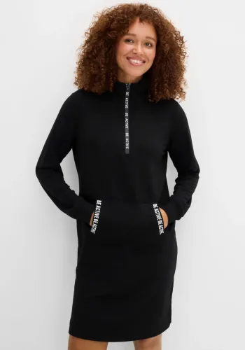 bonprix, bonprix Sweatkleid für den Alltag, mit langem Arm, aus Viskose-Mix, Casual Stil