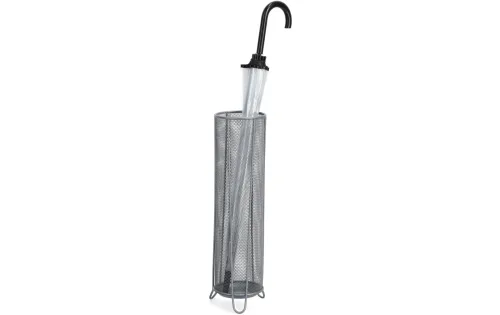 Zeller Present, Schirmständer Mesh silberø14cm