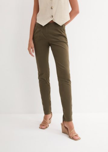 bonprix Chinohose schmale Form, mit Bundfalten und praktischen Taschen