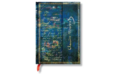 Paperblanks, PAPERBLANKS Notizbuch Midi PB1209-2 Monet Seerosen, lin.
