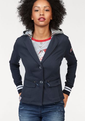 KangaROOS, KangaROOS Sweatblazer, mit vielen Details und abnehmbarer Kapuze
