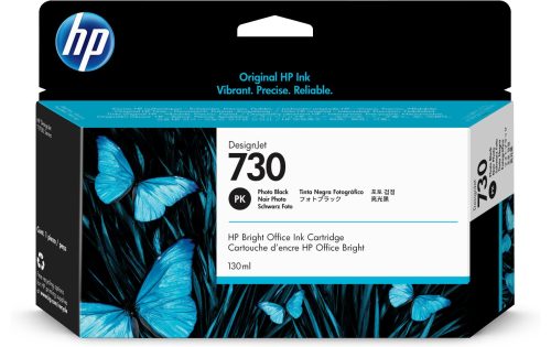 HP, HP Tintenpatrone 730 photo black P2V67A DesignJet T1700 130ml