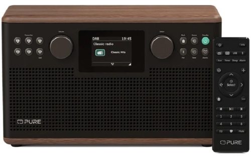 Pure, Pure Classic H6 - coffee brown DAB+ Radio und Bluetooth – DAB Radio/Internet Radio