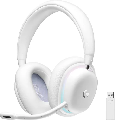 Logitech G, Logitech G - G G735 Kopfhörer Verkabelt & Kabellos Kopfband Gaming Bluetooth Weiß, Weiss