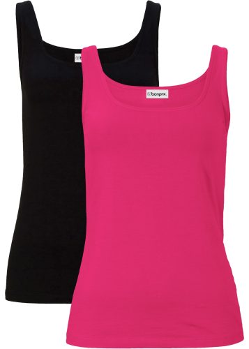 bonprix Tanktop Packung, 2 tlg. taillierte Passform, mit Carré-Ausschnitt