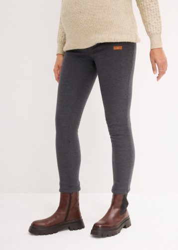 bonprix Umstandsleggings mit hellem Teddyfleece gefüttert, Skinny Fit, mit breitem Jerseybund