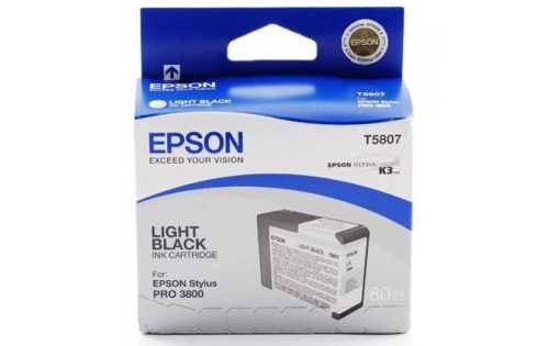 Epson, EPSON Tintenpatrone light black T580700 Stylus Pro 3800 80ml