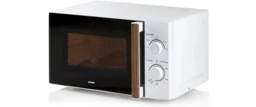 Domo, DOMO DO2720 Mikrowelle Weiß, Holz 700 W Timerfunktion