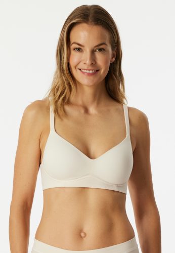 Schiesser, Schiesser Soft-BH mit Cups Off White - Unique Cotton für Damen, Größe 80A, 90 % Baumwolle, 10 % Elasthan