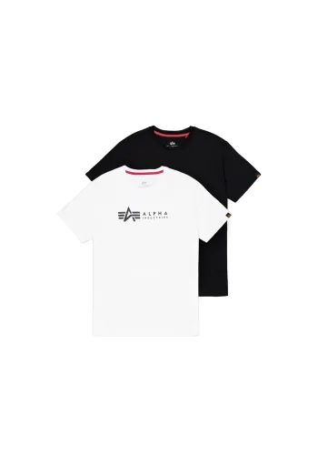 alpha industries, Alpha Industries Rundhalsshirt "Label T 2 Pack" Packung, 2er-Pack, 2 Stk.