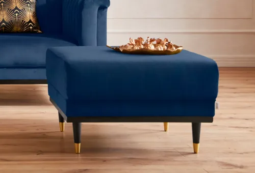 home affaire, Home affaire Hocker "Chamby" mit Holzrahmen unten