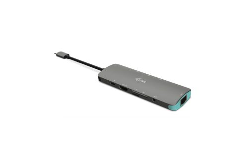 i-tec - Metal USB-C Nano Docking Station 4K HDMI LAN + Power Delivery 100 W, Türkisblau