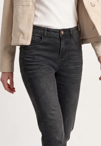 Street One, High Waist Bootcut Jeans im Slim Fit
