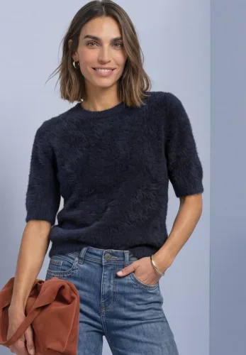 Street One, 3/4-Arm Pullover mit Rundhals