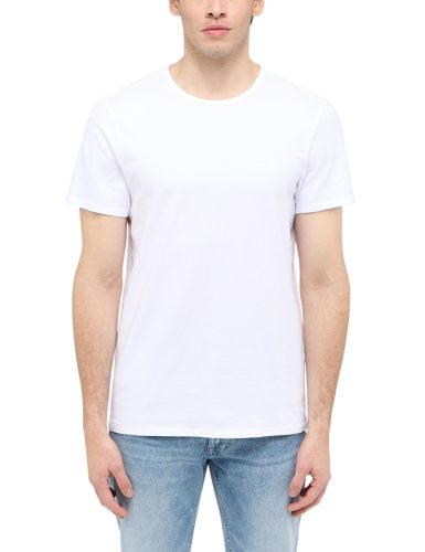 Mustang, Mustang - T-Shirt  2er Pack Bequem sitzend-Style Allen 2-Pack, für Herren, Weiss, Größe L
