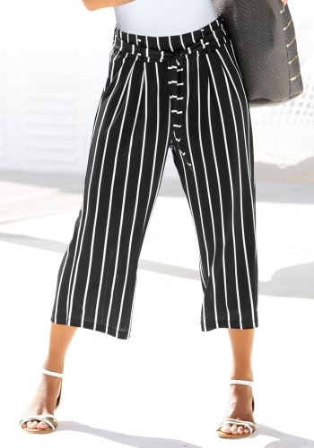 Lascana, LASCANA Culotte "mit luftig-weitem Bein" in 7/8-Länge, leichte Jerseyhose, casual, Sommerhose, Schlupfhose