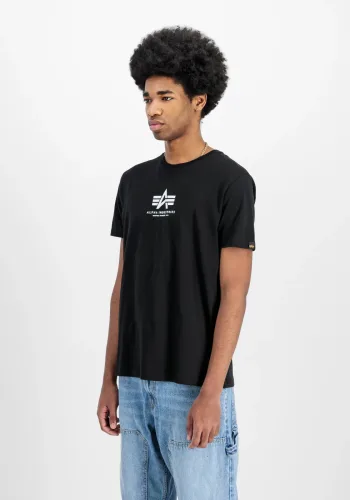 alpha industries, Alpha Industries Rundhalsshirt "Basic T ML" Baumwolle, regular fit