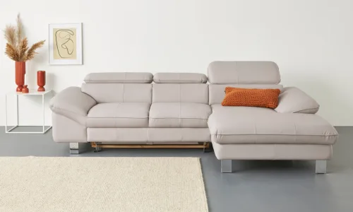 Cotta, COTTA Ecksofa Kopfteilverstellung, optional Bettfunktion & Bettkasten